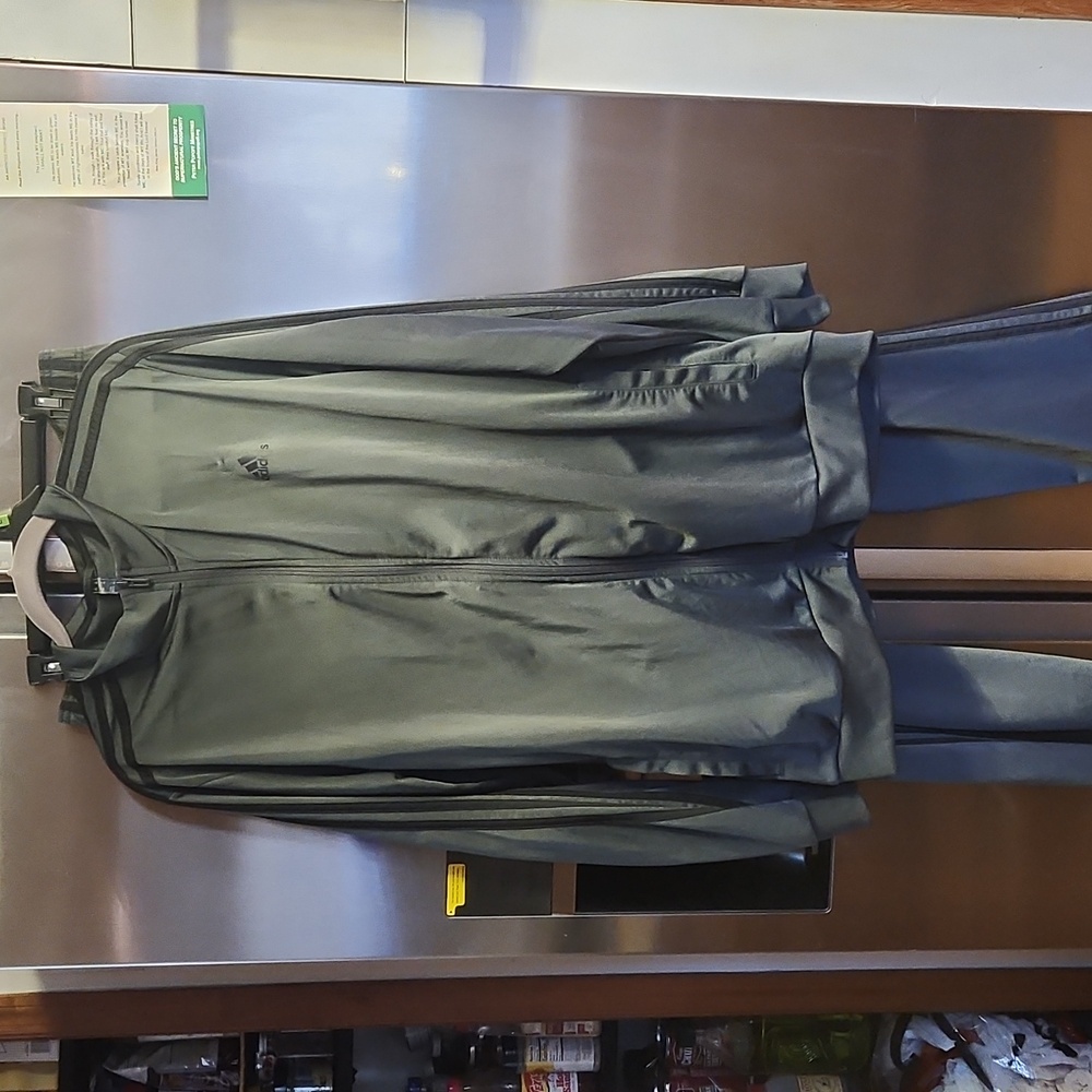 Adidas Men's Dark Gray Track Jacket
